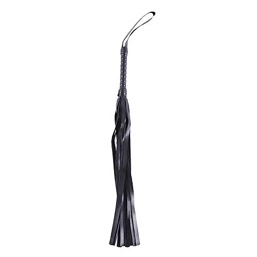Equestrian Leather Whip Racing Horse Riding Crop Party Mano Negro Caballo Alta Calidad Pu Cuero Arnés Cosplay Fiesta Regalo Caballo Tejido a Mano Caballo Racing Látigo