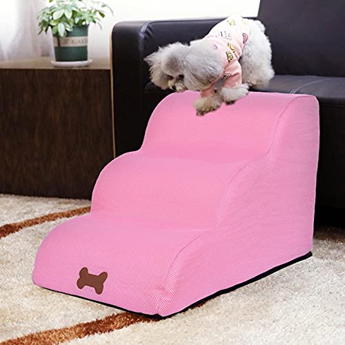 Escaleras Para Mascotas De 3 Pasos, Escaleras Para Perros Y Gatos, Escalera De Rampa Para Mascotas Para Sofá Cama, Escaleras De Espuma Para Entrenamiento De Mascotas, Suministros Para Mascotas
