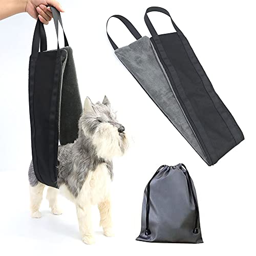 Eslinga de elevación ajustable para perros, ayuda para caminar con correas de mango suave, arnés de soporte de cadera para perros débiles lesionados ancianos discapacitados (azul)