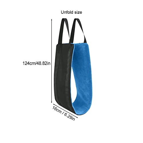 Eslinga de elevación ajustable para perros, ayuda para caminar con correas de mango suave, arnés de soporte de cadera para perros débiles lesionados ancianos discapacitados (azul)