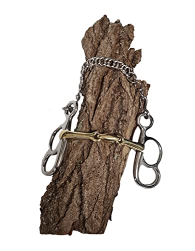 Esposita Postkandare con 2 anillas, doble rotura, boquilla de latón, anillos de acero inoxidable, 8,5 cm