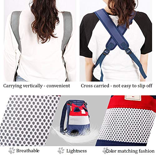ETOPARS Mochila Portadora de Mascotas Portátil, Mochila Bolso para Perros, Bolsa de Transporte para Mascotas Gato Perro, Portador de Viaje Mochila para Perro hasta 10kg para Viajar/Senderismo/Camping