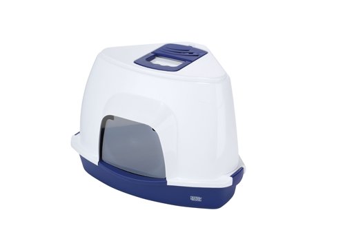 Europet Bernina Canto 441-130810 - Caja de Arena para Gatos, 38 x 56 x 40 cm, Color Azul