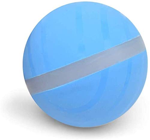 Evil Ball Juguete para Mascotas Gato Inteligente Eléctrico Lavable Juguete Automático Rodante Intermitente Perro Juguete De Agua (Color : Azul)