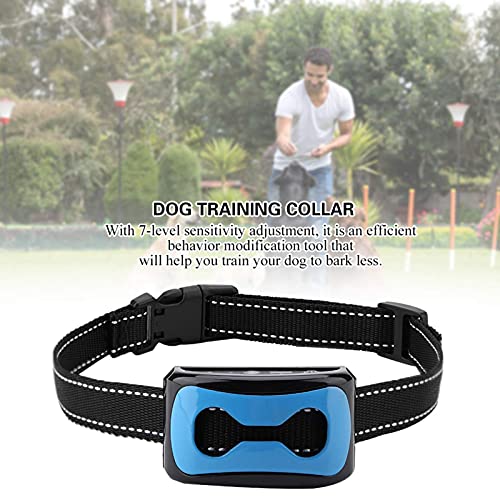 EVTSCAN Collar de ladridos para perros recargable, collar de ladridos sin golpes, con función de pitido + vibración, 7 sensibilidad ajustable sin descarga eléctrica para perros medianos grandes