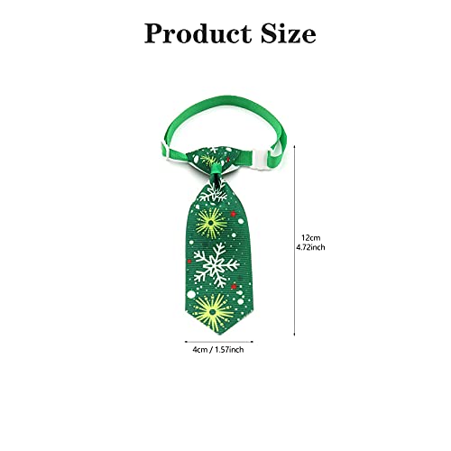 Exnemel Corbatas Navideñas para Perros, Corbatas Ajustables de Muñeco de Nieve para Festivales Navideños, Perros, Gatos, Decoraciones Navideñas, Accesorios para el Aseo del Perro, 10 Piezas/Paquete