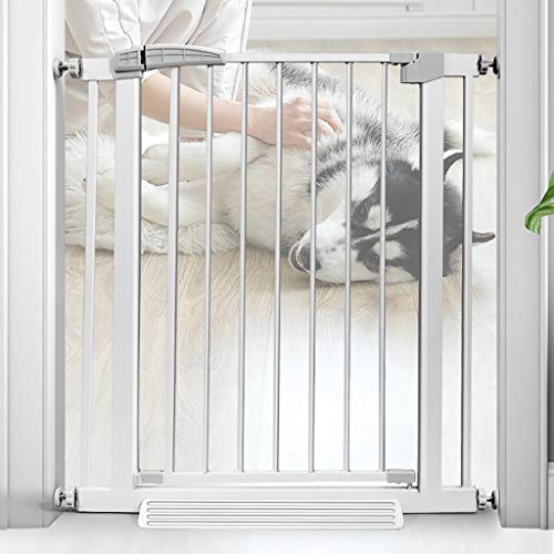 Extra Ancho Puerta de Seguridad, Aumentó La Presión Interior del Animal Doméstico de Barrera, for Muros/Escaleras (Color : High 80cm, Size : 117-124cm)