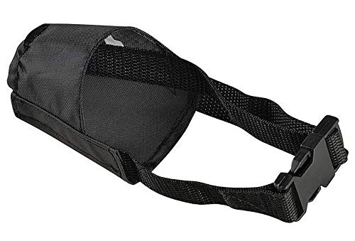 Extra Bozal para perro pequeño tamaño XXS negro transpirable anti mordedura corteza nylon se adapta a boloñesa papillon chihuahua chino crestado Dachshund Mi-Ki