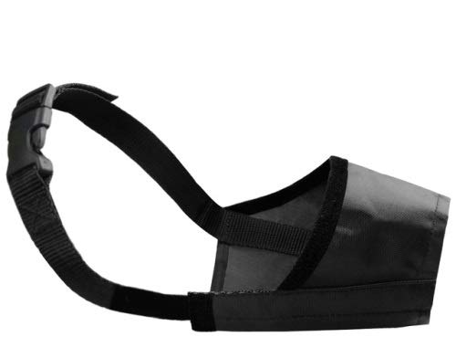 Extra Bozal para perro pequeño tamaño XXS negro transpirable anti mordedura corteza nylon se adapta a boloñesa papillon chihuahua chino crestado Dachshund Mi-Ki