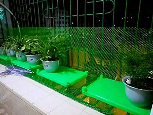 Extraíble Balcón Y Escalera De Red De Seguridad, Seguridad Acoplamiento De La Red del Bebé, Niño De Los Niños Juguete For Mascotas Seguridad Escaleras Protector - Verde