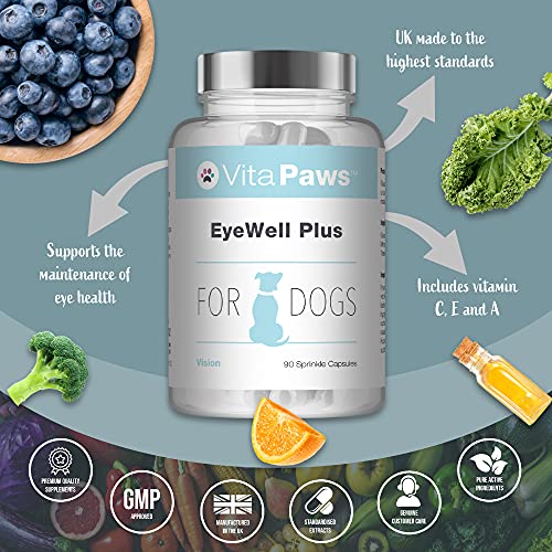 EyeWell Plus para Perros - 90 Cápsulas - VitaPaws