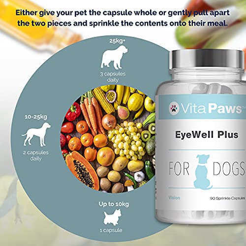 EyeWell Plus para Perros - 90 Cápsulas - VitaPaws