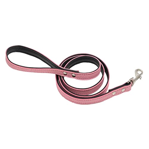 F Fityle Collar De Correa Y Correa De Cuero con Flecos De Diamantes De Imitación para Perros