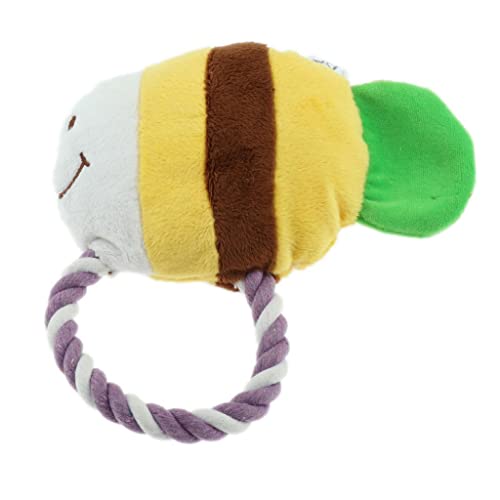 F Fityle Juguete Masticable De Peluche Fuerte Y Tierno para Perros Pequeños, Cachorros Y Gatitos - Amarillo