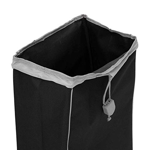 FACAZ Carrito de Compras 45L Carrito de Compras Plegable Bolsa con Ruedas Carrito de Empuje Carritos Carritos de Equipaje Ruedas de Equipaje Tela Oxford Floding Carrito de la Compra (Color: Negro)