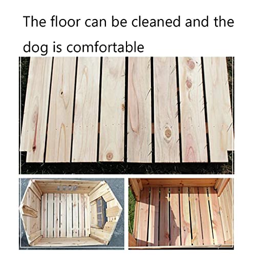 FACAZ Casa para Mascotas Interior y Exterior Casa Universal para Gatos El Piso de la casa para Perros a Prueba de Viento se Puede Limpiar (Color: B, Tamaño: 88 * 77 * 81cm)