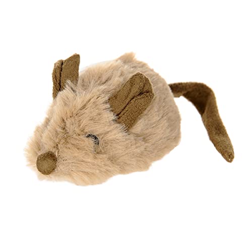 Famkrw Peludo Gato Ratón Juguete,Bola Eléctrica Interactiva para Gatos,Melody Chaser,Juguete Interactivo para Gatos Chirrido,Adecuado para Mascotas,Giratoria Automática
