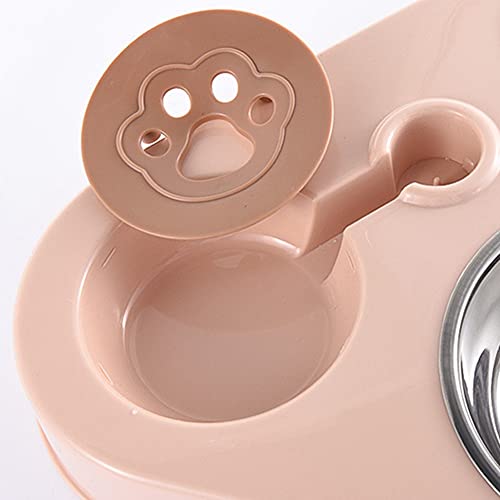 Fanuse Cuenco de Tres Cuencos para Mascotas Cuenco de Arroz Cuenco de Comida para Gatos Cuenco de Comida para Gatos Antivuelco Bebedero AutomáTico Tres Cuencos Cuenco para Beber Gato E
