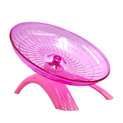 Farm & Ranch Mute hámster volador platillo estable para hámster, juguete duradero con rodamientos de acero inoxidable y diseño de borde aerodinámico, apto para hámsteres, 19 cm de diámetro (Rojo)