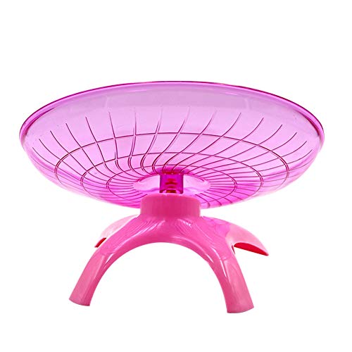 Farm & Ranch Mute hámster volador platillo estable para hámster, juguete duradero con rodamientos de acero inoxidable y diseño de borde aerodinámico, apto para hámsteres, 19 cm de diámetro (Rojo)