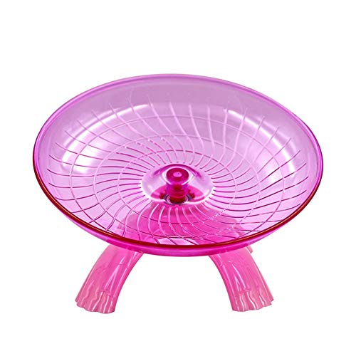 Farm & Ranch Mute hámster volador platillo estable para hámster, juguete duradero con rodamientos de acero inoxidable y diseño de borde aerodinámico, apto para hámsteres, 19 cm de diámetro (Rojo)