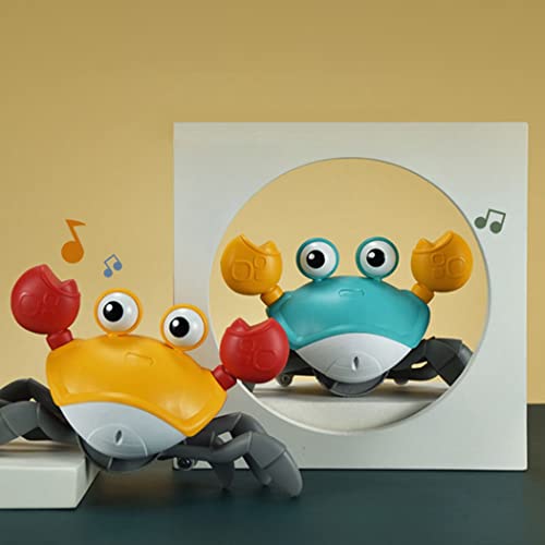 Fascigirl Gato interactivo juguete cangrejo: lindo gato automático de dibujos animados juguete casero entretenido ligero divertido portátil