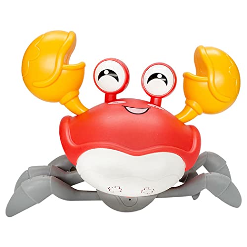Fascigirl Gato interactivo juguete cangrejo: lindo gato automático de dibujos animados juguete casero entretenido ligero divertido portátil
