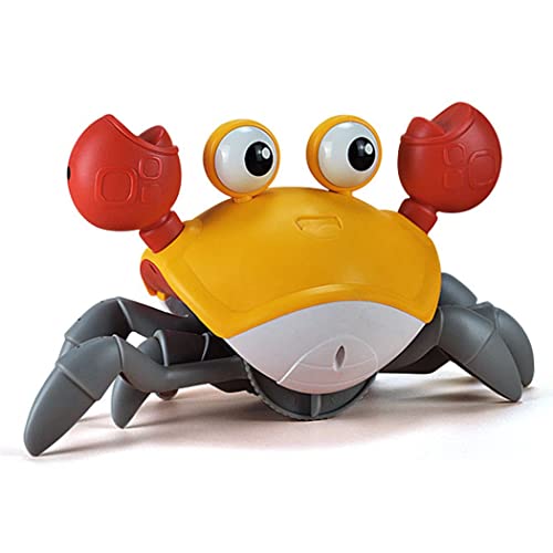 Fascigirl Gato interactivo juguete cangrejo: lindo gato automático de dibujos animados juguete casero entretenido ligero divertido portátil
