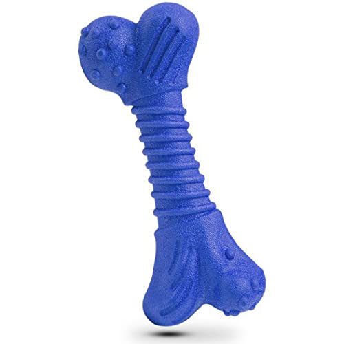 Fascigirl Masticar perro hueso de juguete: carne de vacuno, juguete interactivo para mascotas, juguete de limpieza de dientes de cachorro para masticadores agresivos