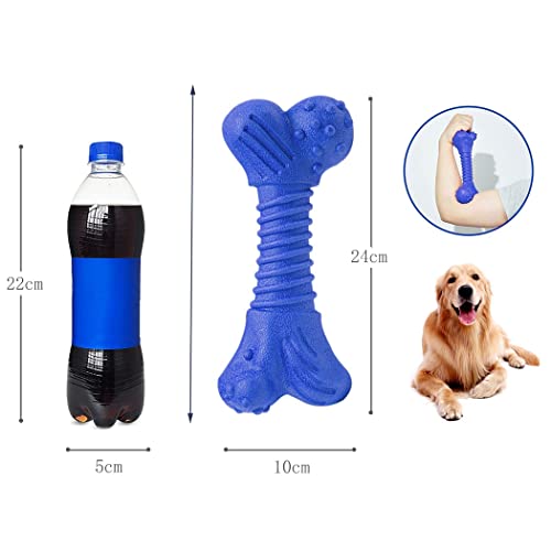 Fascigirl Masticar perro hueso de juguete: carne de vacuno, juguete interactivo para mascotas, juguete de limpieza de dientes de cachorro para masticadores agresivos
