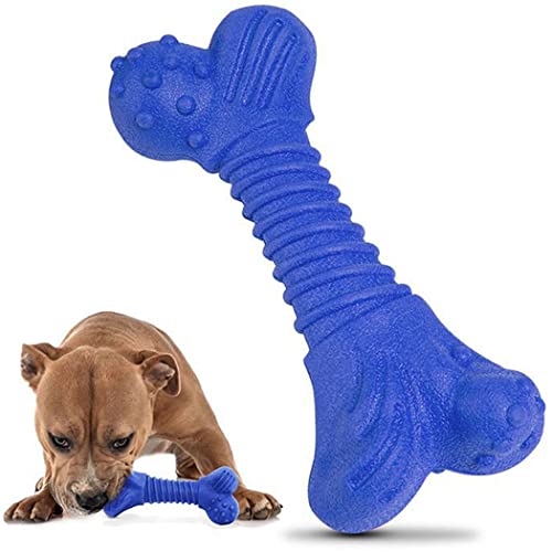 Fascigirl Masticar perro hueso de juguete: carne de vacuno, juguete interactivo para mascotas, juguete de limpieza de dientes de cachorro para masticadores agresivos