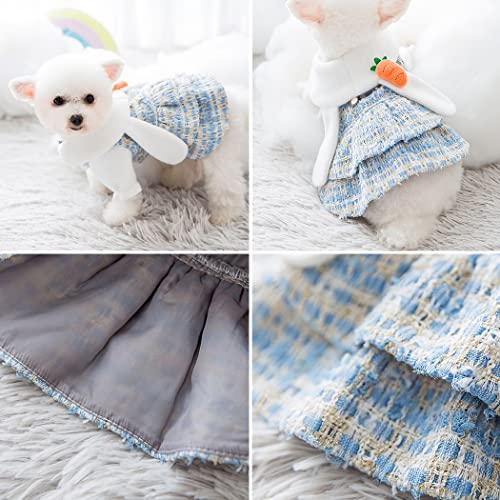 Fascigirl Vestido de invierno para perros elegantes: ropa decorativa para perros, vestido para cachorros, disfraz de fiesta para mascotas, pequeño, mediano, ligero, lindo