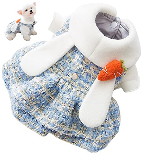 Fascigirl Vestido de invierno para perros elegantes: ropa decorativa para perros, vestido para cachorros, disfraz de fiesta para mascotas, pequeño, mediano, ligero, lindo