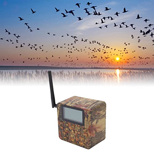 FastUU Altavoz del Pájaro de la Caza, Reproductor de Sonido de los Pájaros Al Aire Libre del Temporizador Incorporado DC 12V para el Repelente de Pájaros
