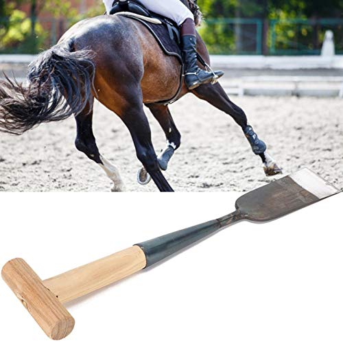 Faviu Pala con Clip de Herradura, Pala de Herradura, tamaño pequeño, Larga Vida útil, Acero al manganeso Natural Puro para molduras de Herradura de Caballo