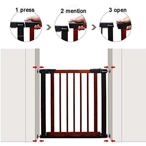 FCXBQ Baby Gate Barras telescópicas para escaleras para barandas Barrera de Seguridad para bebés Barras de perforación para Perros Gratis (Color: alto78 cm, tamaño: 243-250 cm)