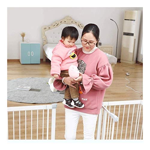 FCXBQ Baby Gate - Valla para Perros, telescópica, para Perros, Escalera para niños, barandilla para Escalera, Puerta para cercas para escaleras, Cierre Doble, Cierre automático (Color: alto80 cm,