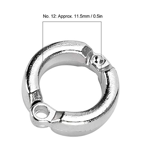 Fdit 10 UNIDS Anillos de Pie de Pájaro Anti Escape Anillo de Pierna de Loro Pájaros Anillo de Tobillera Anillo de Actividad de Entrenamiento de Moscas al Aire Libre Clip(#12)