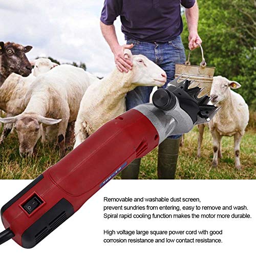 Fdit 500W Sheep Shears Electric Clipper Goats Kit de Corte de Velocidad Ajustable para Cabras, Alpaca, Llamas, Conejos de Angora, Granja de esquila de Animales