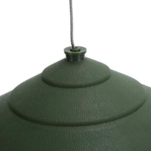 Fdit Comedero para pájaros Colgante para jardín, balcón, comedero para pájaros Perezoso para jardín, decoración Exterior, Techo Antiguo con Forma de Domo