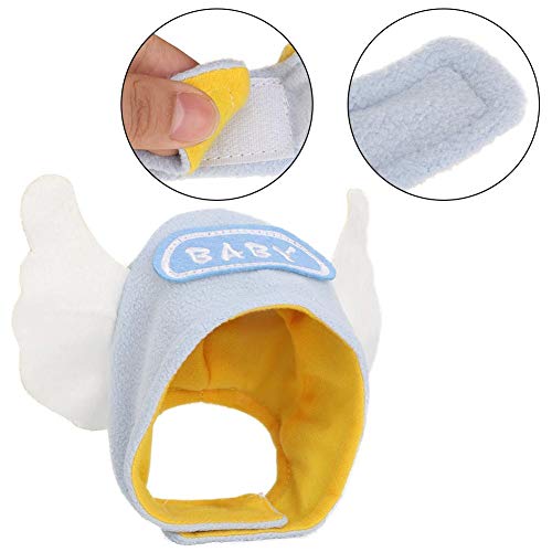 Fdit Cute Pet Headwear Cap Cat Collar Ropa para Mascotas Headwear Accesorios de Ropa con Letras y alas Baby para Gatos y Perros