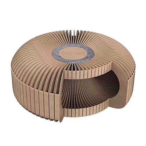 Fdsfd Rascador de gato de papel corrugado Rascador de gato Casa de mascotas Forma de donut de gran tamaño Túnel de gato DIY Gato Rascado Interior Gatito Juguetes