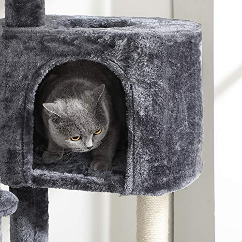FEANDREA Árbol de Gatos, 2,4-2,6 m, Torre de Gatos, Gris Ahumado PCT110G01