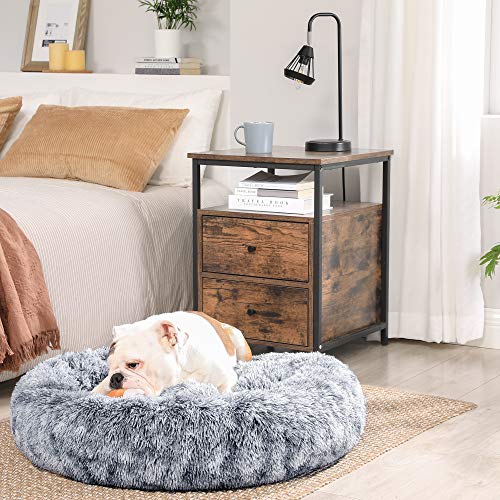 FEANDREA Cama para Perro y Gato, 80 cm, Gris Claro PGW040G01