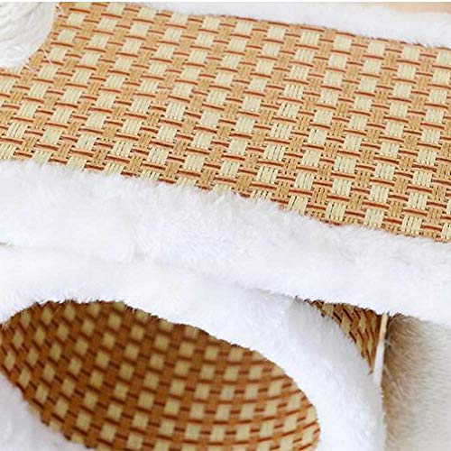 FEE-ZC Estructura De Escalada De Madera Maciza para Gatos, Arañazos Cubiertos De Sisal para Árboles De Gato, Postes Acolchados, Percha Superior para Condominio, Muebles De La Torre