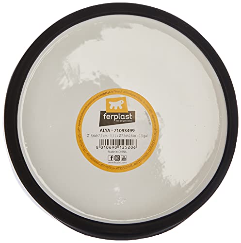 Ferplast Alya - Cuenco de cerámica para Gatos y Perros, 18,2 x 7,2 cm, 1,1 litros