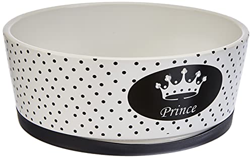 Ferplast Alya - Cuenco de cerámica para Gatos y Perros, 18,2 x 7,2 cm, 1,1 litros