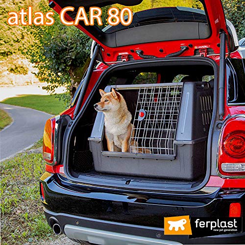 Ferplast TRANSPORTIN Atlas Car 80 Scenic Black, Negro, Mediano