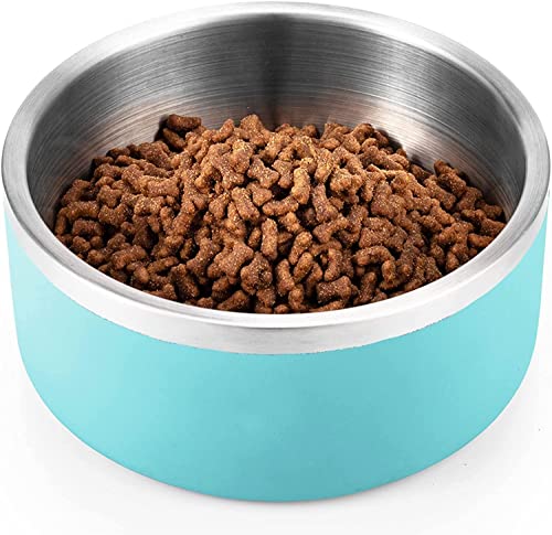 FFJXCZ Cuencos para Perros de Acero Inoxidable 304 de Primera Calidad, Cuenco para Mascotas Antideslizante para Perros medianos pequeños, comedero para Mascotas Cuenco de Agua para Gatos