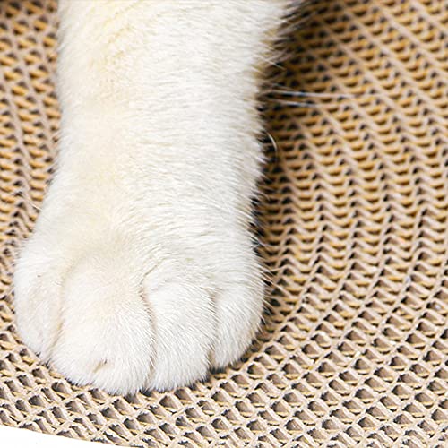 FGXY Rascador de Cartón para Gatos, Alfombras Rascadoras para Gatos, Reciclar El Rascador Corrugado, Redonda Fuerte y Robusto Rascador para Gatos de Corrugado Cartón